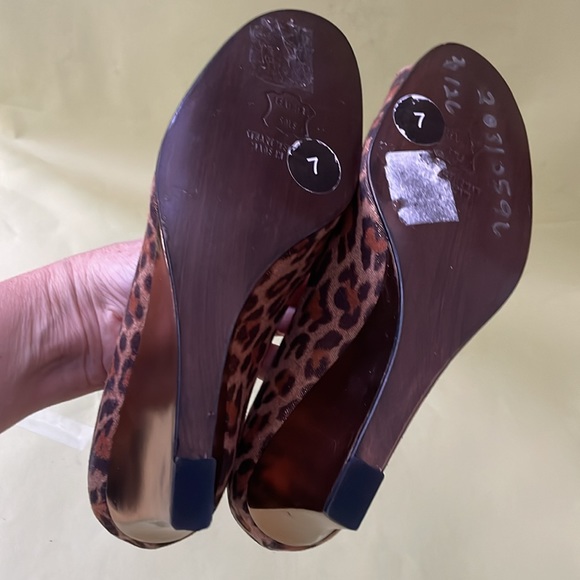 Multicolored Stuart Weitzman all leather wedges - Picture 8 of 9